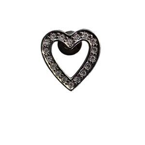 Avon Bling Silver Tone Heart Pin